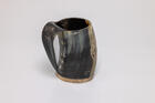 Natural Horn Tankard  Tree Design