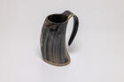 Natural Horn Tankard  Norse Triple Knot Design