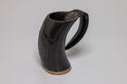 Natural Horn Tankard  Mjlnir Design