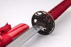 Red Katana with Blue Dragon