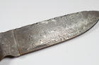 Small Damascus Knife with layered and patterned handle
