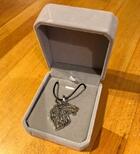 Snarling Wolf Pendant in Box