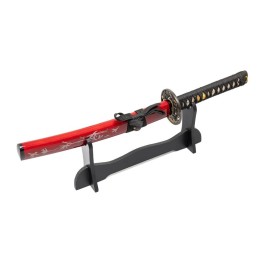 Shoguns Red Rage Tanto with 1095 Makuri Lamination