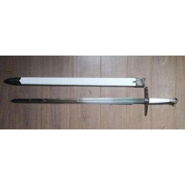 Full Size White Metal Sword
