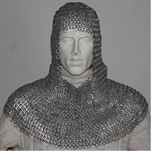 Chainmail Coif Head Armour