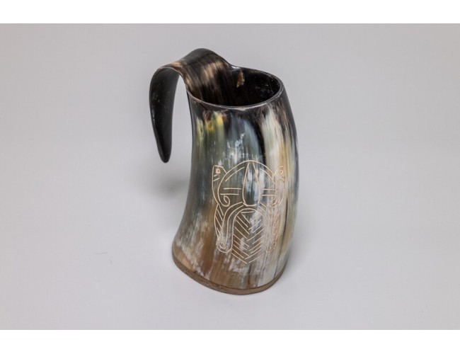 Natural Horn Tankard – Odin Helm Design