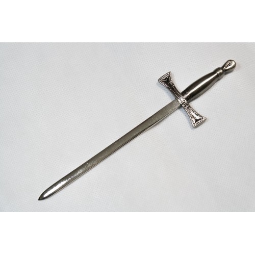 Miniature Templar Masonic Letter Opener