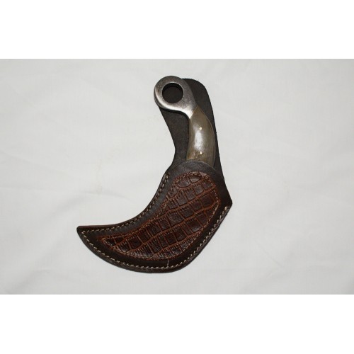 Bone Pearl Handle Damascus Karambit