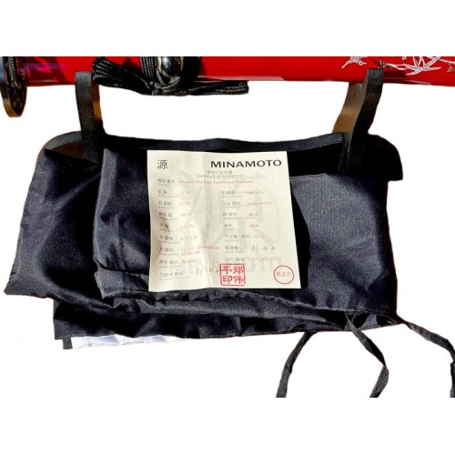 Shoguns Red Rage Wakisashi with 1095 Makuri Lamination