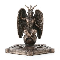 Baphomet Incense Stick Burner Pentagram Base
