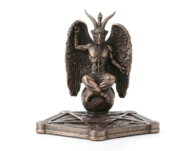 Baphomet Incense Stick Burner Pentagram Base