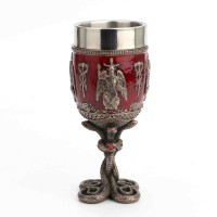 Baphomet Jeweled Serpent Chalice
