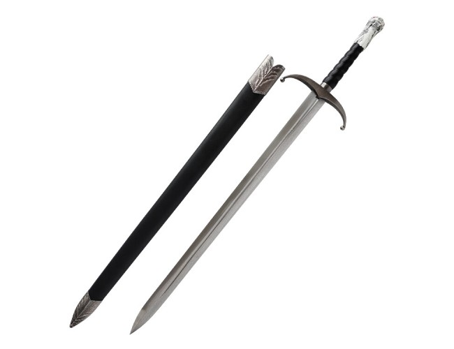 Folded Steel Handmade Direwolf Sword