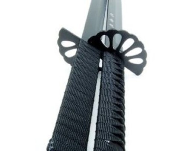 Double Ninja Sword in Sheath