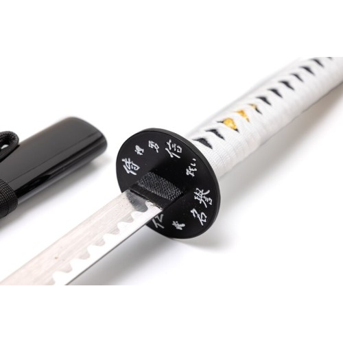 Black Katana with Blue Dragon