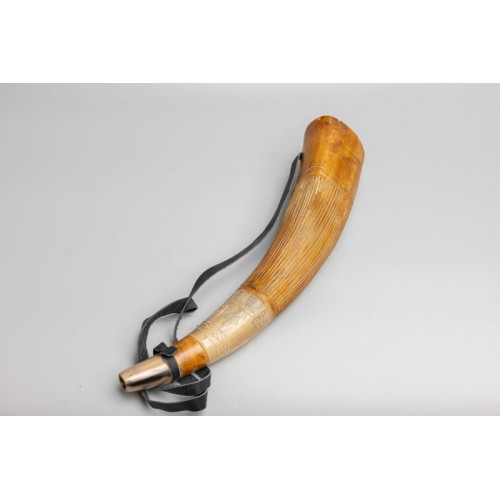 Blowing Horn Bugle with Leather Strap
