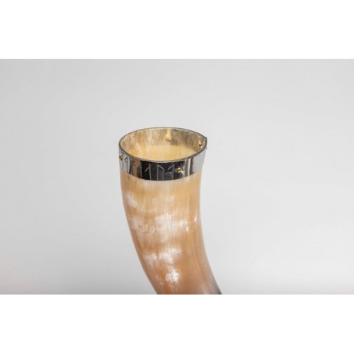 Natural Horn Viking Runes Horn