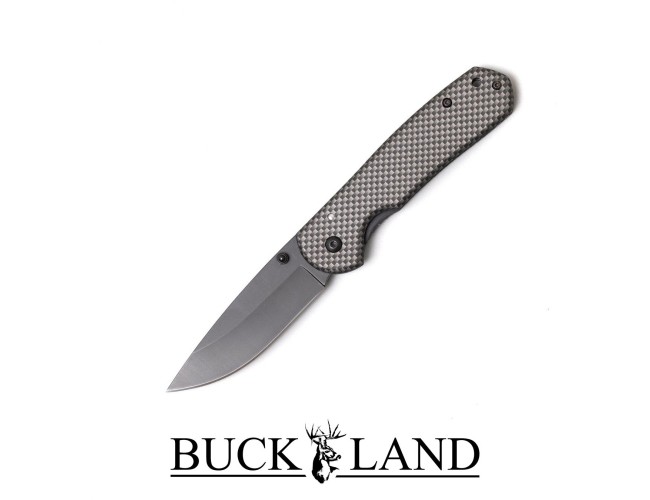 Buckland Smooth Black Folding Knife