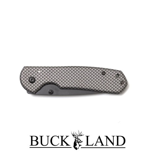 Buckland Smooth Black Folding Knife