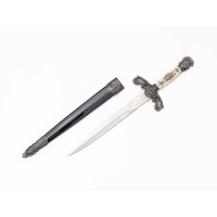 Masonic Dagger in Imitation Scrimshaw Masonic Dagger in Imitation Scrimshaw