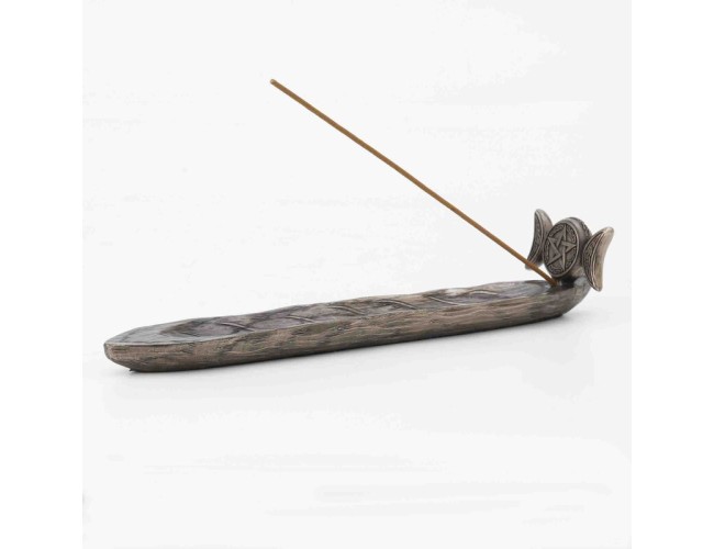 Triple Moon Pentagram Incense Holder