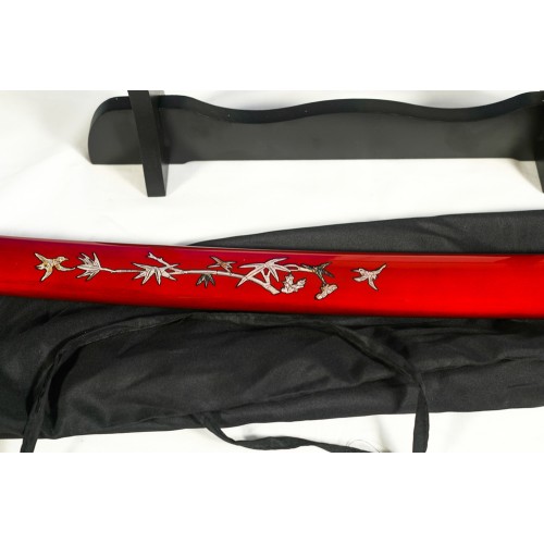 Shoguns Red Rage Katana with 1095 Makuri Lamination