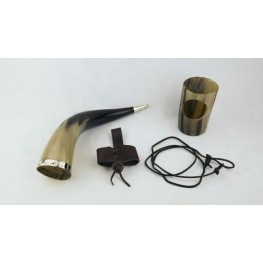 Viking Runes Horn with All Accessories