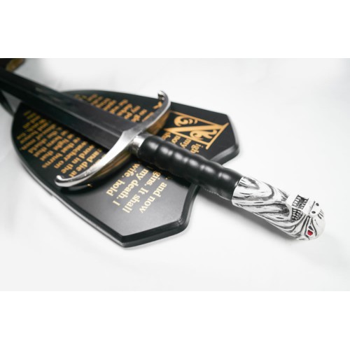 Snow Direwolf Sword with Plaque and Sheath