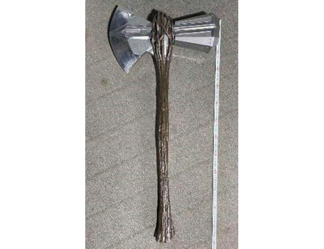 Axe with voice activated light