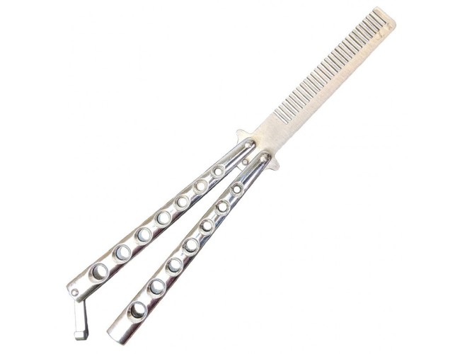 Silver Balisong Comb