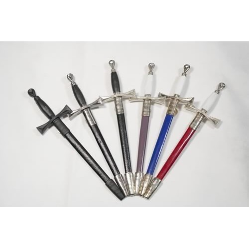 Masonic Dagger in Black with Black Fittings