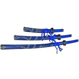 Blue Set of 3 with Dragon (Stainless Steel Blade) Blue Set of 3 with Dragon (Stainless Steel Blade)
