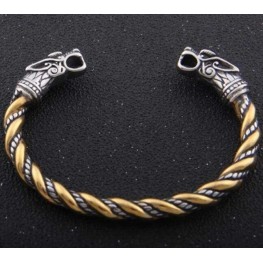 Viking Bracelet Silver/Gold in Viking Pouch