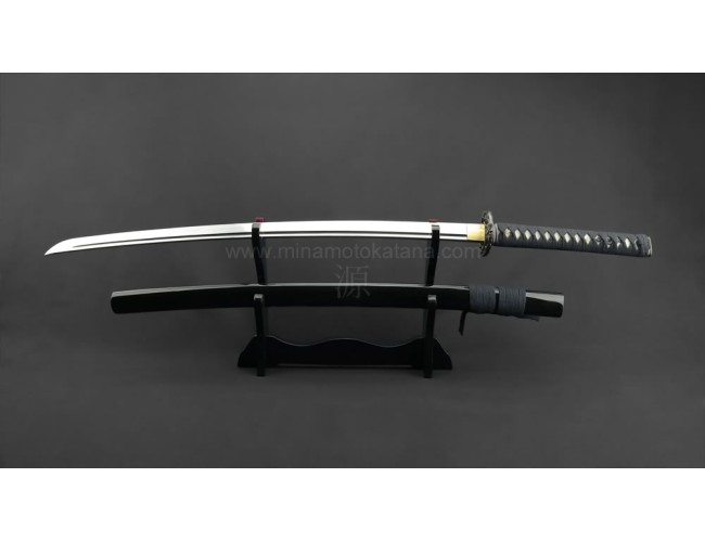 Warriors Demise Katana in 1060 Clay Tempered Folded Steel