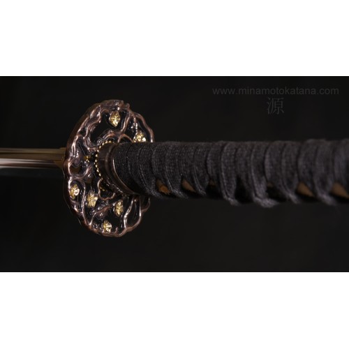 Warriors Demise Katana in 1060 Clay Tempered Folded Steel