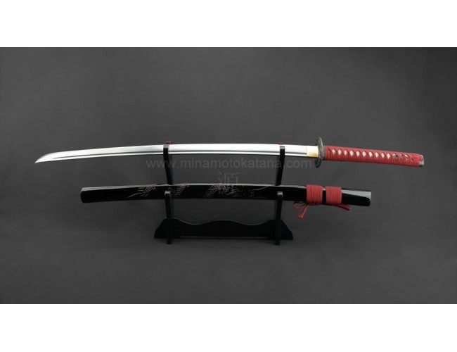 Ascending Dragon Red Hand Forged Katana