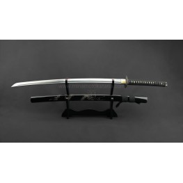 Ascending Dragon Black Hand Forged Katana
