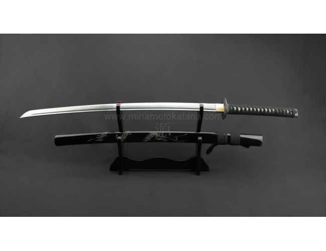 Ascending Dragon Black Hand Forged Katana Ascending Dragon Black Hand Forged Katana