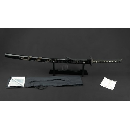 Ascending Dragon Black Hand Forged Katana Ascending Dragon Black Hand Forged Katana