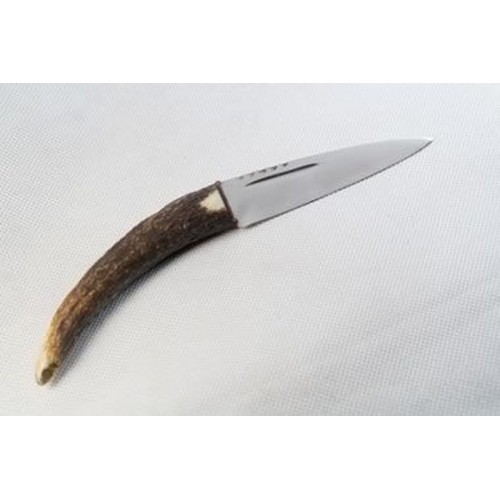 Genuine Stag Antler Sgian Dubh Curved (Stainless Steel)