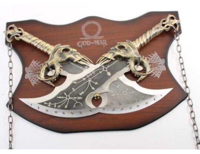 Metal Sword Pair on Plaque (Latest Version V2)