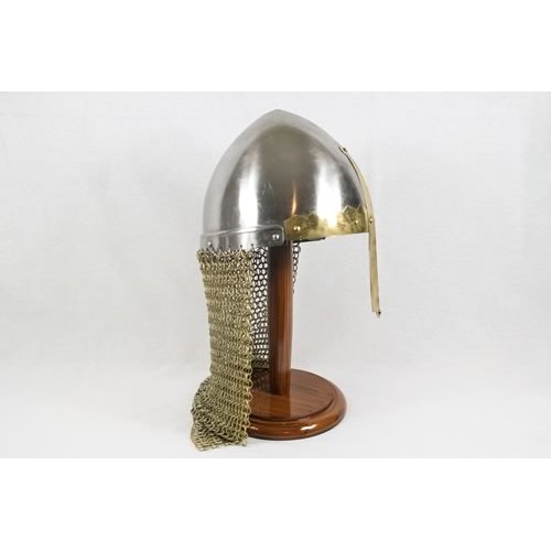 Norman Helmet with Nose Guard and Chainmail