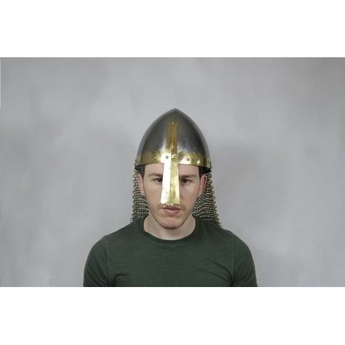 Norman Helmet with Nose Guard and Chainmail