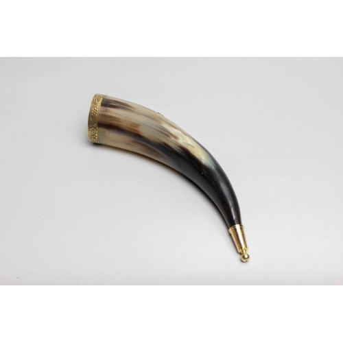 Viking Style Drinking Horn with Horn Stand