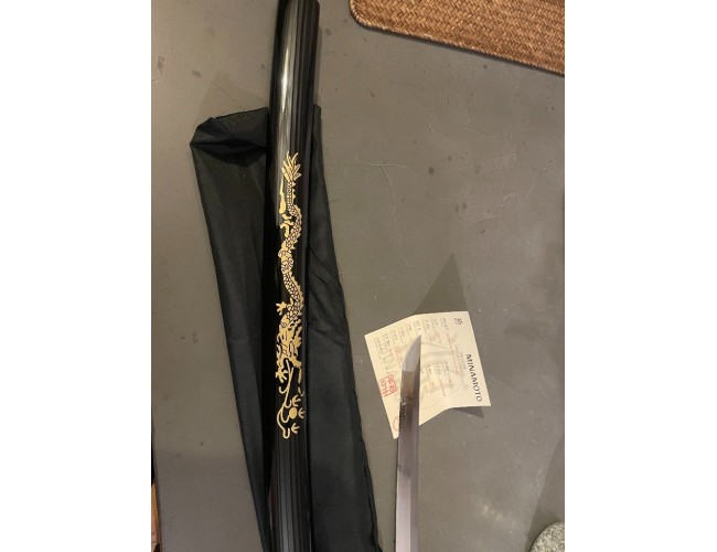 Dragons Fury Handmade Katana with 1095 Soshu Kitae Lamination