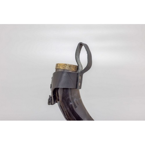V for Viking Drinking Horn with Leather Belt Frog
