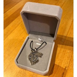 Snarling Wolf Pendant in Box