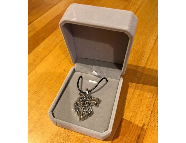 Snarling Wolf Pendant in Box