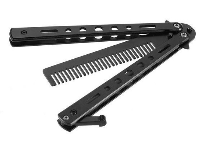 Black Balisong Comb