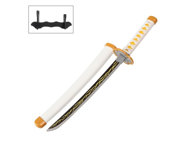 40cm Metal Manga Sword Style 10 on Stand